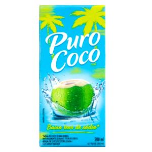 Calorias em 1 copo 200 ml Água de Coco Puro Coco e Fatos Nutricionais