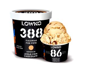 Quantas calorias em 1 1/2 bola (80 g) Not Ice Cream Chocolate Chips?