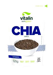 Quantas calorias em 1 1/2 colher de sopa (15 g) Chia Grãos?