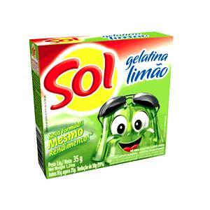 Quantas calorias em 1 1/2 colher de sopa (17 g) Gelatina de Limão?