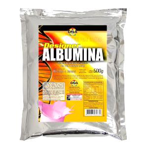 Quantas calorias em 1 1/2 colheres de sopa (20 g) Designer Albumina?