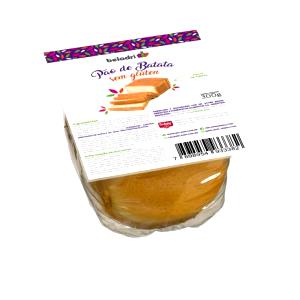 Quantas calorias em 1 1/2 fatia (50 g) Pão de Batata sem Glúten?