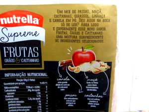 Quantas calorias em 1 1/2 fatia (50 g) Pão Integral Supreme Frutas?