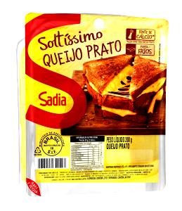 Quantas calorias em 1 1/2 fatias (30 g) Queijo Prato Soltíssimo?