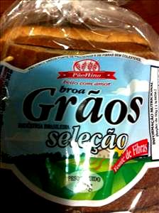 Quantas calorias em 1 1/2 fatias (50 g) Broa Grãos Seleção?