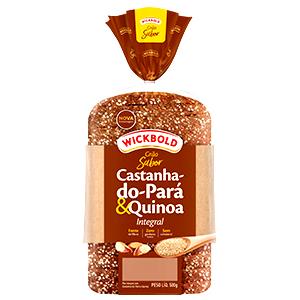 Quantas calorias em 1 1/2 fatias (50 g) Pão com Quinoa e Castanha do Pará?