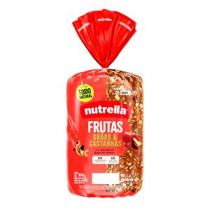 Quantas calorias em 1 1/2 fatias (50 g) Pão Frutas Grãos e Castanhas?