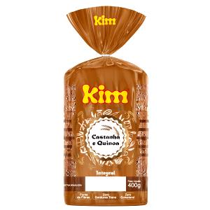 Quantas calorias em 1 1/2 fatias em média (50 g) Pão 100% Integral Castanha com Quinoa?