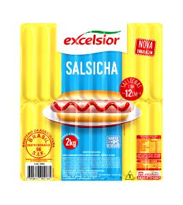 Quantas calorias em 1 1/2 salsichas (50 g) Salsicha de Carne de Frango?