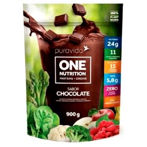 Quantas calorias em 1 1/2 scoops (32 g) Proteína Vegetal Chocolate?