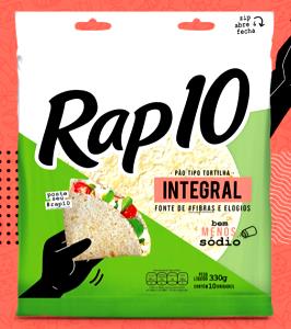 Quantas calorias em 1 1/2 unidades (50 g) Rap10 Integral?