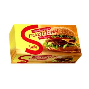 Quantas calorias em 1 1/2 unidades (80 g) Hambúrguer de Carne Bovina?