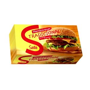 Quantas calorias em 1 1/2 unidades (80 g) Hambúrguer Tradicional Carne Bovina?