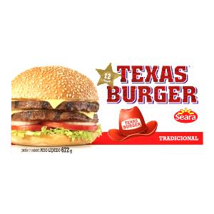 Quantas calorias em 1 1/2 unidades (80 g) Texas Burguer?