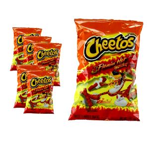 Quantas calorias em 1 1/2 xícara (25 g) Cheetos Flamin