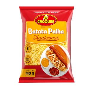 Quantas calorias em 1 1/2 xícara de chá (25 g) Batata Palha?