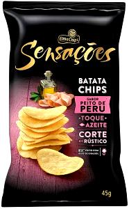 Quantas calorias em 1 1/2 xícaras (25 g) Batata Chips Sabor Peito de Peru?