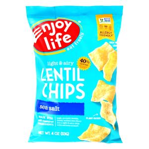 Quantas calorias em 1 1/2 xícaras (25 g) Chips de Lentilha?
