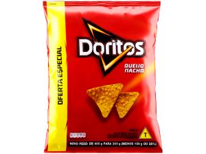 Quantas calorias em 1 1/2 xícaras (25 g) Doritos Queijo Nacho (25g)?