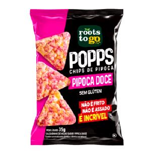 Quantas calorias em 1 1/2 xícaras (25 g) Popps Chips de Pipoca Doce?