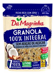 Quantas calorias em 1 1/2 xícaras de chá (40 g) Granola Integral?