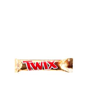 Quantas calorias em 1 1/4 barra (25 g) Twix?