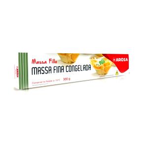 Quantas calorias em 1/10 massa (30 g) Fillo Massa Fina Congelada?