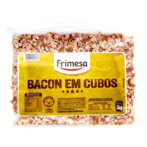 Quantas calorias em 1/2 colher de sopa (10 g) Bacon em Cubos?