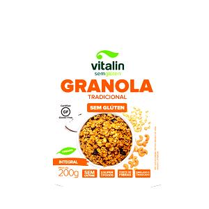 Quantas calorias em 1/2 copo (40 g) Granola sem Glúten?