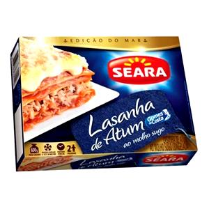 Quantas calorias em 1/2 embalagem (325 g) Lasanha de atum ao Sugo?