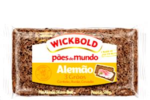 Quantas calorias em 1/2 fatia (50 g) Pão Alemão 3 Grãos?