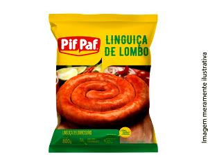 Quantas calorias em 1/2 gomo (50 g) Linguiça de Lombo Suíno?