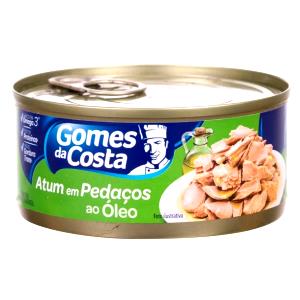 Quantas calorias em 1/2 lata (60 g) Atum em Pedaços Ao Natural?