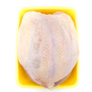 Quantas calorias em 1/2 Peito, Ossos Removidos (Produto De 450 G De Frango Pronto-A-Cozinhar) Pele e Carne do Peito de Frango?