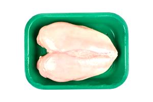 Quantas calorias em 1/2 Peito Peito de Frango Cru?