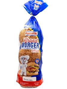 Quantas calorias em 1/2 porção (50 g) Grand Burguer Brioche?