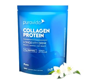 Quantas calorias em 1/2 scoop (23 g) Collagen Protein Puro?