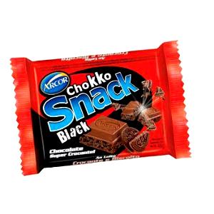 Quantas calorias em 1/2 tablete (25 g) Chokko Snack Black?