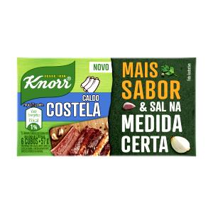 Quantas calorias em 1/2 tablete (4,75 g) Caldo de Costela?