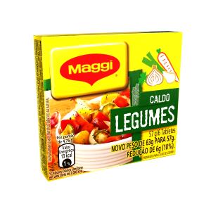 Quantas calorias em 1/2 tablete (5,25 g) Caldo de Legumes?