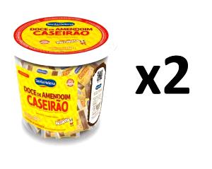 Quantas calorias em 1/2 unidade (20 g) Doce de Amendoim tipo Caseirão?