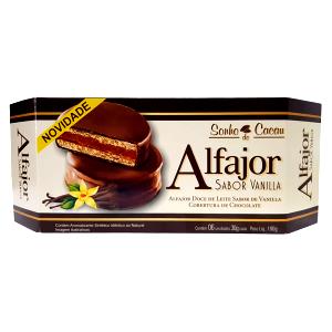 Quantas calorias em 1/2 unidade (30 g) Alfajor?