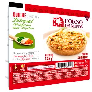 Quantas calorias em 1/2 unidade (40 g) Quiche Integral Multigrãos com Vegetais?