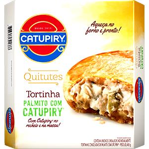 Quantas calorias em 1/2 unidade (40 g) Tortinha de Palmito com Catupiry?