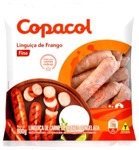 Quantas calorias em 1/2 unidade (50 g) Linguiça de Frango Fina?