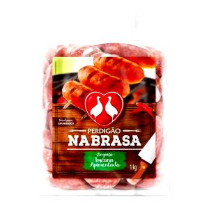 Quantas calorias em 1/2 unidade (50 g) Linguiça Toscana Apimentada?