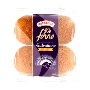 Quantas calorias em 1/2 unidade (50 g) Pão de Hambúrguer tipo Australiano?