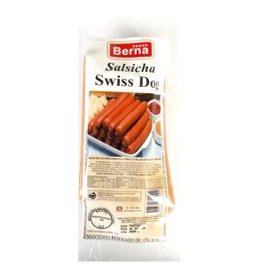 Quantas calorias em 1/2 unidade (50 g) Salsicha Swiss Dog?