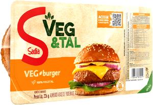 Quantas calorias em 1/2 unidade (80 g) Burguer de Vegetais Veg & tal?