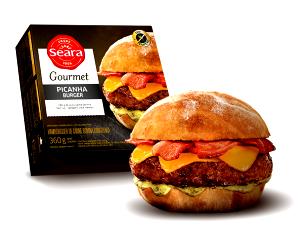 Quantas calorias em 1/2 unidade (80 g) Gran Picanha Burger?